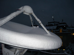 AVHRR antenna in winter